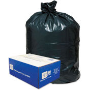 Classic 2-Ply Low Density Can Liners 40-45 Gallon 0.60 Mil, Black 250 Bags/Box, WBI404616B