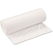 Inteplast Group Low Density Can Liner 33 Gallon 0.80 Mil, White 25 Bags/Roll 6/Box, IBSSL3339XHW