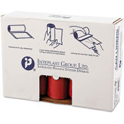 Inteplast Group Low Density Can Liner 45 Gallon 1.30 Mil, Red 20 Bags/Roll 5/Box, IBSSL4046R