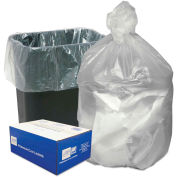 Ultra Plus High Density Can Liners 16 Gallon 0.31 Mil, Natural 1000 Bags/Box, WBIHD24338N