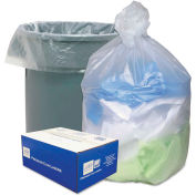 Ultra Plus High Density Can Liners 55-60 Gallon 0.55 Mil, Natural 200 Bags/Box, WBIHD386014N
