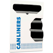 Heritage Accufit Can Liners Prime Resin 23 Gallon 0.90 Mil, Black 25 Bags/Roll 8/Box, HERH5645TKR01