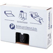 Inteplast Group Low Density Can Liner 60 Gallon 1.40 Mil, Black 20 Bags/Roll 5/Box, IBSSLW3858SHK