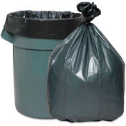 Platinum Plus Can Liner Super Hexene Resin 55-60 Gallon 1.55 Mil, Silver 25 Bag/Box-WBIPLA5525