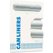 Boardwalk High-Density Can Liners, 45 gal, 40" x 46", Natural, 25 Bags/Roll, 10 Rolls/Case