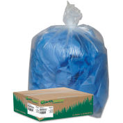 Earthsense Commercial Recycled Can Liners 40-45 Gallon 1.50 Mil, Clear 100 Bag/Box-WBIRNW4615C