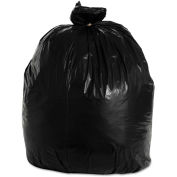 Boardwalk Super-Heavy Grade Can Liners 33 Gallon 1.20 Mil, Black 10 Bags/Roll 10/Box, BWK516