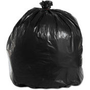 Boardwalk Super X-Heavy Grade Can Liners 45 Gallon 1.60 Mil, Black 10 Bags/Roll 10/Box -BWK521