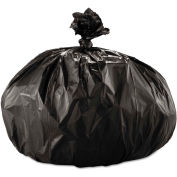 Boardwalk Super X-Heavy Grade Can Liners 60 Gallon 1.60 Mil, Black 25 Bags/Roll 4/Box, BWK522
