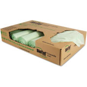 Heritage Biotuf Compostable Can Liners 32 Gallon 1.00 Mil, Green 100 Bags/Box, HERY6848YER01