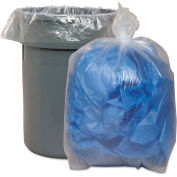 Boardwalk Super X-Heavy Grade Can Liners 56 Gallon 1.40 Mil, Clear 100 Bags/Box, BWK536