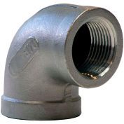 KINGDOM 1-1/2" 304 Stainless Steel 90 Degree Elbow, FNPT