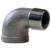 KINGDOM 3/4" 304 Stainless Steel 90 Degree Street Elbow, MNPT X FNPT
