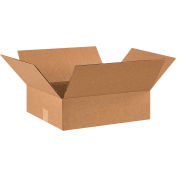 14" x 12" x 3" Flat Corrugated Boxes - Pkg Qty 25