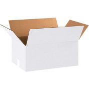 18" x 12" x 8" White Corrugated Boxes - Pkg Qty 25