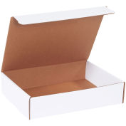 13"x10"x3" Corrugated Literature Mailer, White - Pkg Qty 50