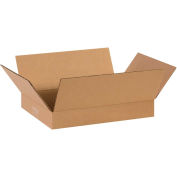 14" x 10" x 2" Flat Corrugated Boxes - Pkg Qty 25