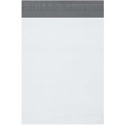 2.5 Mil Expansion Poly Mailers, 10"x13"x2", White, 100 Pack