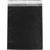 2.5 Mil Colored Poly Mailers, 12"x15-1/2", Black, 100 Pack
