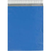 2.5 Mil Colored Poly Mailers, 12"x15-1/2", Blue, 100 Pack