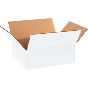11-1/4" x 8-3/4" x 4" White Corrugated Boxes - Pkg Qty 25