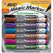 Bic® Magic Marker Low Odor & Bold Writing Pen Style Dry Erase Marker, Assorted, 12/Pk