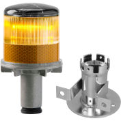 Tapco 3337-00002 Solar Powered LED Strobe Lights, Polycarbonate, Amber Bulb
