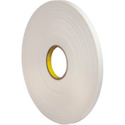 Double Sided Foam Tape 1/2" x 5 Yds 1/32" Thick White - 3M 4462