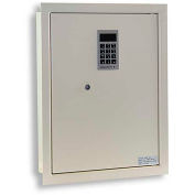 Protex Electronic Wall Safe, 3-7/8"W x 14-1/8"D x 18-1/4"H, Beige
