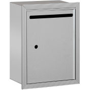 Salsbury Industries Letter Box, 15"Wx6-3/4"Dx19"H Standard, Recessed Mounted, Aluminum