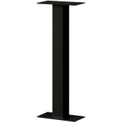 Salsbury Industries Standard Pedestal, Bolt Mounted, for Roadside Mailbox and Mail Chest, Black
