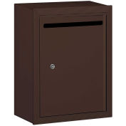 Salsbury Industries Letter Box, 15"Wx7-1/2"Dx19"H Standard, Surface Mounted, Bronze, Private Access