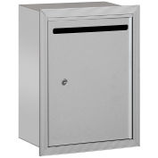 Salsbury Industries Letter Box, 15"Wx6-3/4"Dx19"H Standard Recessed Mounted Aluminum Private Access