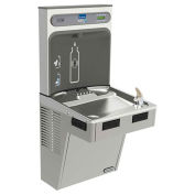 EZH2O Water Bottle Refilling Station W/Single ADA Cooler, Refrig, Light Gray