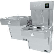 Elkay EZH2O Water Bottle Refilling Station, Bi-Level VR Fountain, Non Refrigerated, Filtered, SS