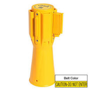 Queue Solutions ConePro 500 Yellow Traffic Cone Mount Retracting Belt 10' Caution Do Not Enter Belt