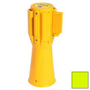 Queue Solutions ConePro 500 Yellow Traffic Cone Mount Retracting Belt 10' Fluorescent Yellow Belt