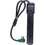 6-Outlet Surge Protector - 90 Joules - Black