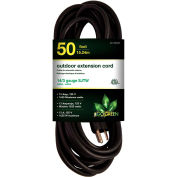 GoGreen Power GG-13850BK 14/3 SJTW-A 50' Extension Cord - Black