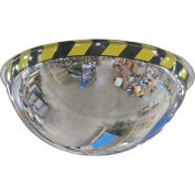 Acrylic Full Dome Mirror with Safety Border, 18" Diameter