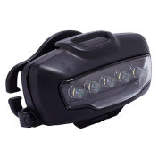 LiteRay Headlight w/5 LED's Black, Batteries Not Included