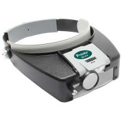 Eclipse MA-016 Personal Adjustable Magnification Headband/Visor Light, Acrylic Resin Lens,