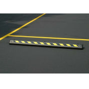 EAGLE Poly Parking Stop - 72"Wx8"Dx4"H - Black with yellow