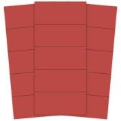 Magnetic Red Strips 2" X 7/8", 25 Per Pack