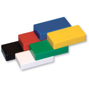 Magna Visual Ceramic Magnets, 1-8/9"x8/9"x2/5", 6 Pk