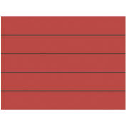 Magnetic Red Strips 6"X7/8", 25 Per Pack