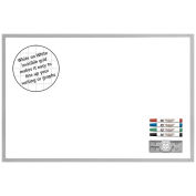 Magna Visual Deluxe Ghost Grid Board Kit, 24" X 36", White, 36 x 24