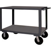 Durham Mfg.® Utility Cart w/2 Shelves, 5000 lb. Capacity, 54-1/8"L x 30"W x 39-1/2"H, Gray
