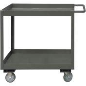 Durham Mfg.® Deep Shelf Stock Cart RSC3-1830-2-3.6K-95 -  3600 Lb. 2 Shelves Phenolic Wheels