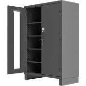 Durham Heavy Duty Access Control Cabinet with Electronic Lock 3704CXC-BLP4S-95 - 24"W x 60"D x 78"H